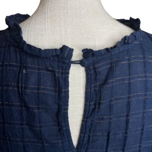 Anthropologie Navy Blouse - Picture 7 of 10